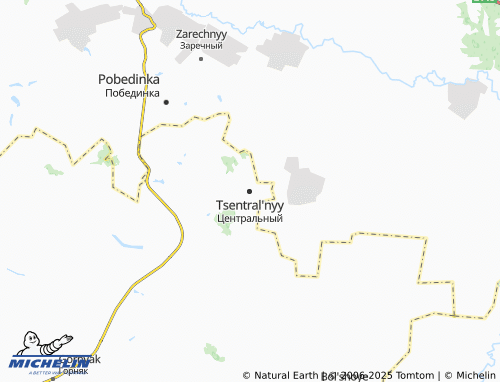 MICHELIN Tsentral'nyy map - ViaMichelin