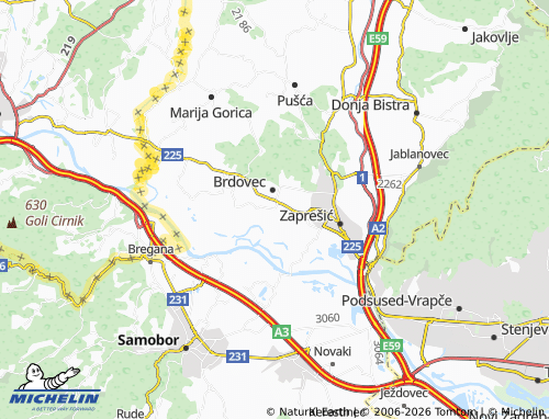 Mapa MICHELIN Javorje - ViaMichelin