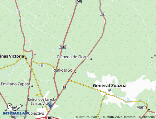 Mapa MICHELIN Pedregal de Ciénega - ViaMichelin