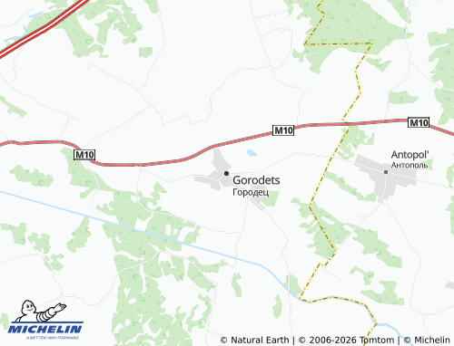 Carte MICHELIN Gorodets - ViaMichelin