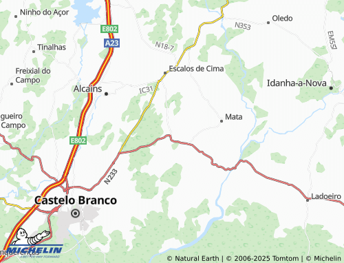 MICHELIN Escalos de Baixo map - ViaMichelin
