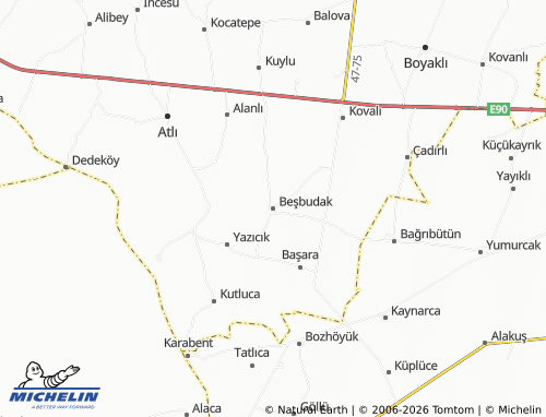 Mappa MICHELIN Beşbudak - ViaMichelin