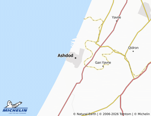 Carte MICHELIN Ashdod - ViaMichelin