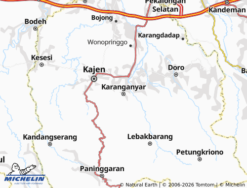 Carte MICHELIN Karanganyar - ViaMichelin