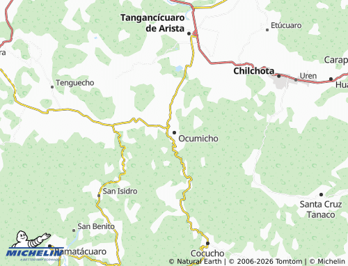 MICHELIN Ocumicho map - ViaMichelin