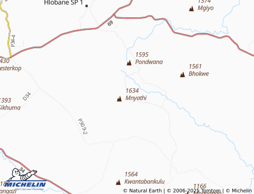MICHELIN KwaMnyathi map - ViaMichelin
