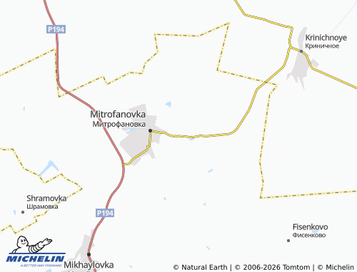 Carte MICHELIN Yevdokiyevka - ViaMichelin