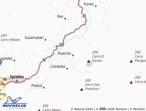Mapa MICHELIN Puerres - ViaMichelin