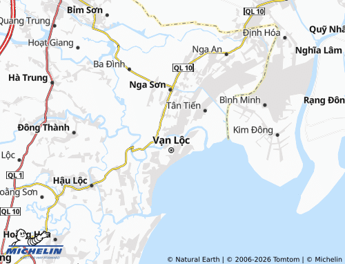 Mapa MICHELIN Nga Bạch - ViaMichelin