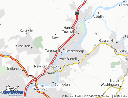 Mappa MICHELIN Brackenridge - ViaMichelin