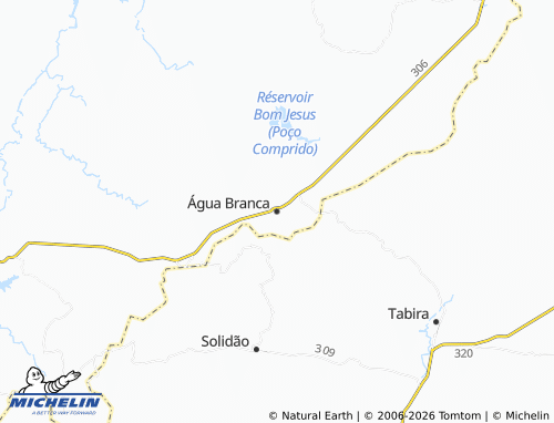 Mapa MICHELIN Água Branca - ViaMichelin