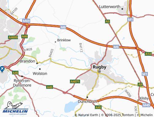 Kaart MICHELIN Little Lawford - ViaMichelin