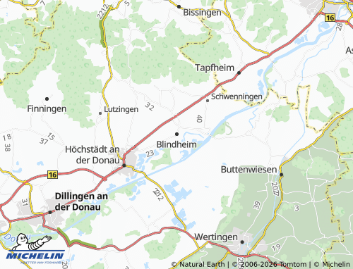 Mappa MICHELIN Blindheim - ViaMichelin