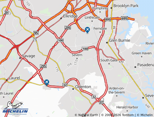 Carte MICHELIN Severn - ViaMichelin