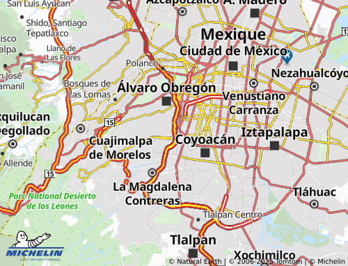 Mapa MICHELIN Torres de Mixcoac - ViaMichelin