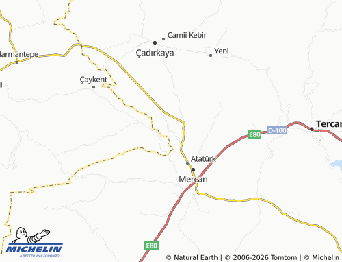 MICHELIN Gökçe map - ViaMichelin