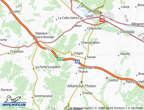 MICHELIN Volgré map - ViaMichelin