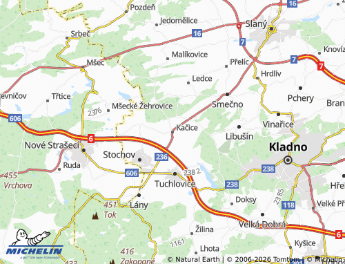 Mappa MICHELIN Kačice - ViaMichelin