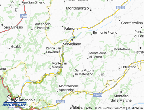 MICHELIN-Landkarte Curetta - ViaMichelin