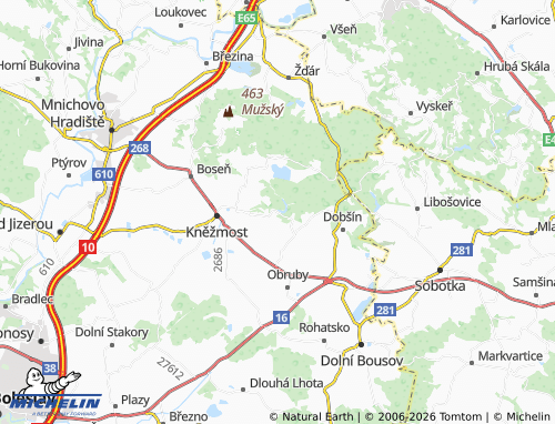 Mappa MICHELIN Drhleny - ViaMichelin
