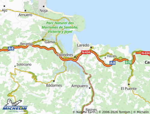 Mapa MICHELIN Colindres - ViaMichelin