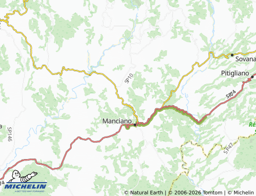Mapa MICHELIN Poderi di Sotto-Poderi Poggetto - ViaMichelin