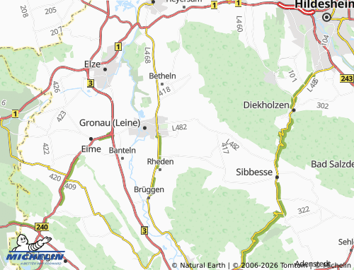 MICHELIN Dötzum map - ViaMichelin
