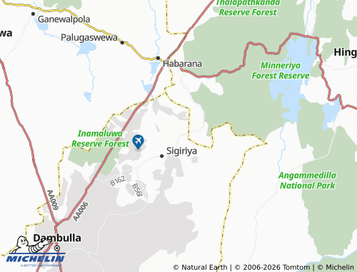 MICHELIN Pidurangala map - ViaMichelin