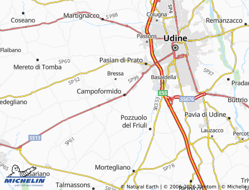 Mapa MICHELIN Campoformido - ViaMichelin