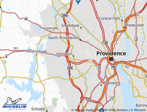 Mapa MICHELIN Johnston - ViaMichelin
