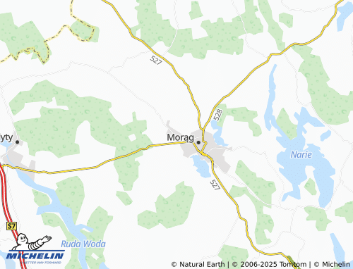MICHELIN Antoniewo map - ViaMichelin