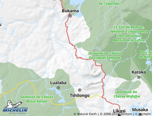 Mappa MICHELIN Lubudi - ViaMichelin