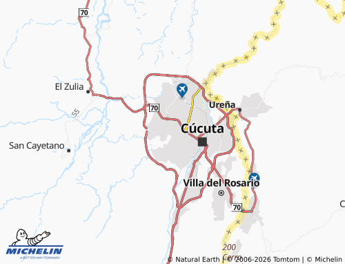 Carte MICHELIN El Desierto - ViaMichelin