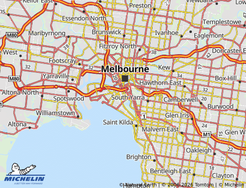 Mappa MICHELIN South Melbourne - ViaMichelin