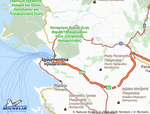 Mappa MICHELIN Lakka - ViaMichelin