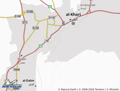 MICHELIN-Landkarte al-Huda - ViaMichelin