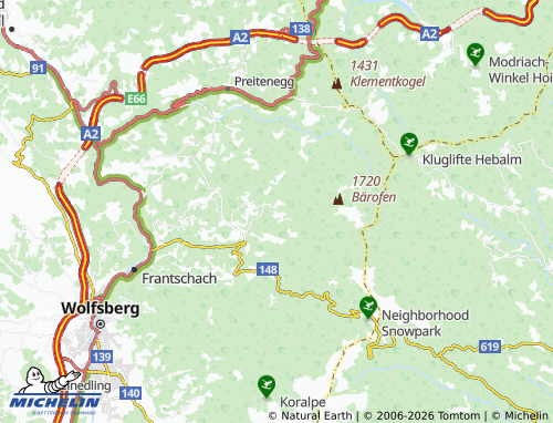 MICHELIN Kamperkogel map - ViaMichelin