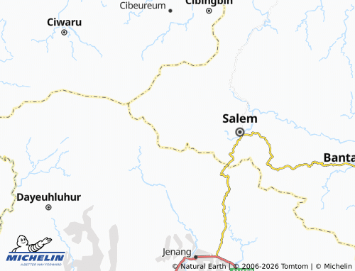 MICHELIN Gunung Jaya map - ViaMichelin