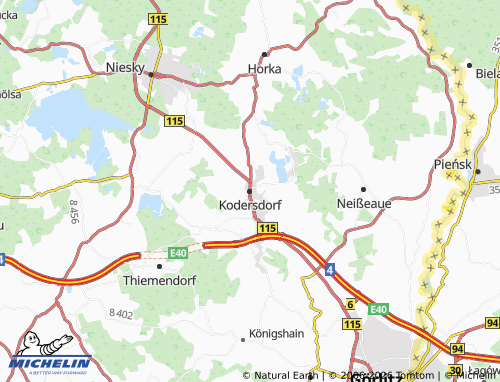 Kaart MICHELIN Kodersdorf - ViaMichelin