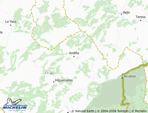 Mappa MICHELIN Andilla - ViaMichelin