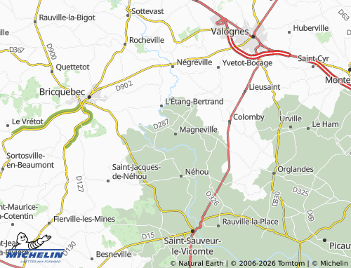 MICHELIN Magneville map - ViaMichelin