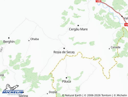 MICHELIN Roșia de Secaș map - ViaMichelin