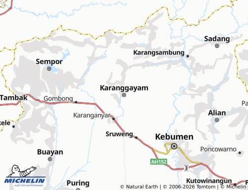 Carte MICHELIN Karanggayam - ViaMichelin