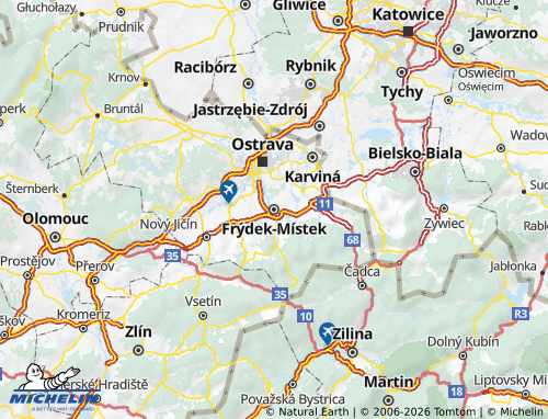 Mappa MICHELIN Frýdek-Místek - ViaMichelin