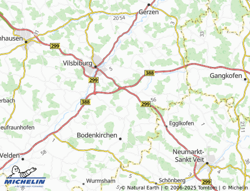 MICHELIN Bauernseiboldsdorf map - ViaMichelin