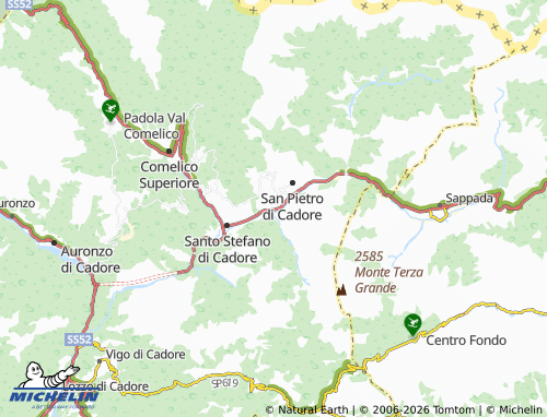 MICHELIN Campolongo map - ViaMichelin
