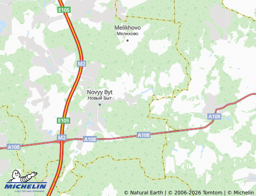 Carte MICHELIN Zavalip'yevo - ViaMichelin
