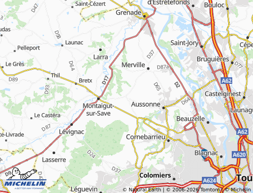 Mappa MICHELIN Daux - ViaMichelin