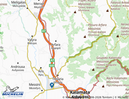 MICHELIN Agrilos map - ViaMichelin