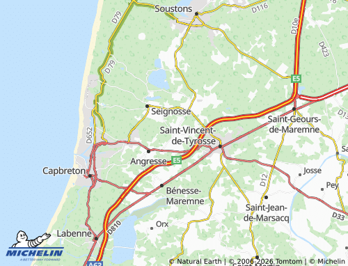 Carte MICHELIN Saubion - ViaMichelin